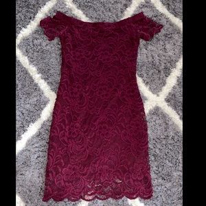 Burgundy Dress